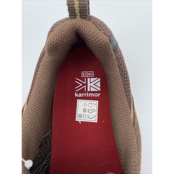 Karrimor Summit Trail Shoes. Mens Size 9.5. Brown Suede With Open Mesh Panels. main image 7